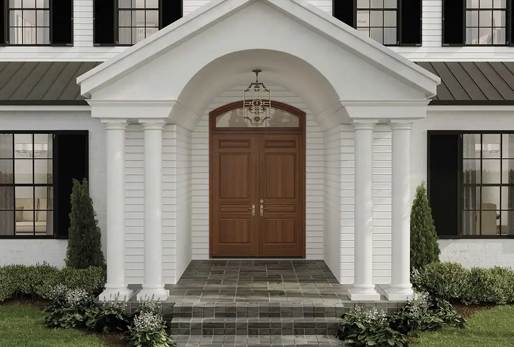 Traditional Front Door in Cinnamon