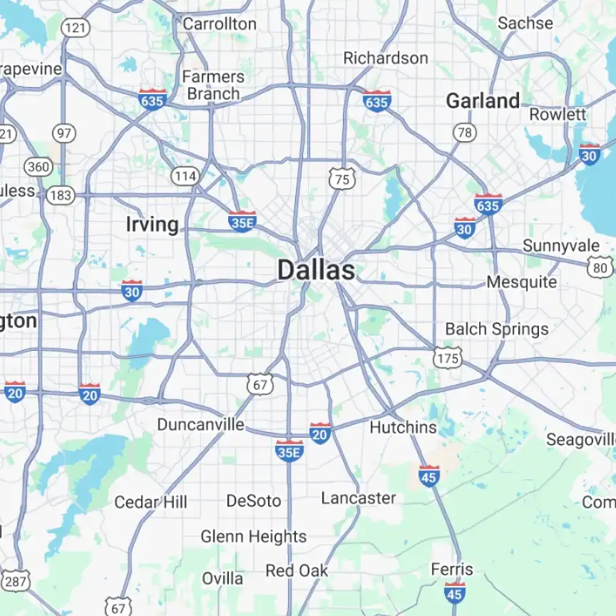 Map of Dallas