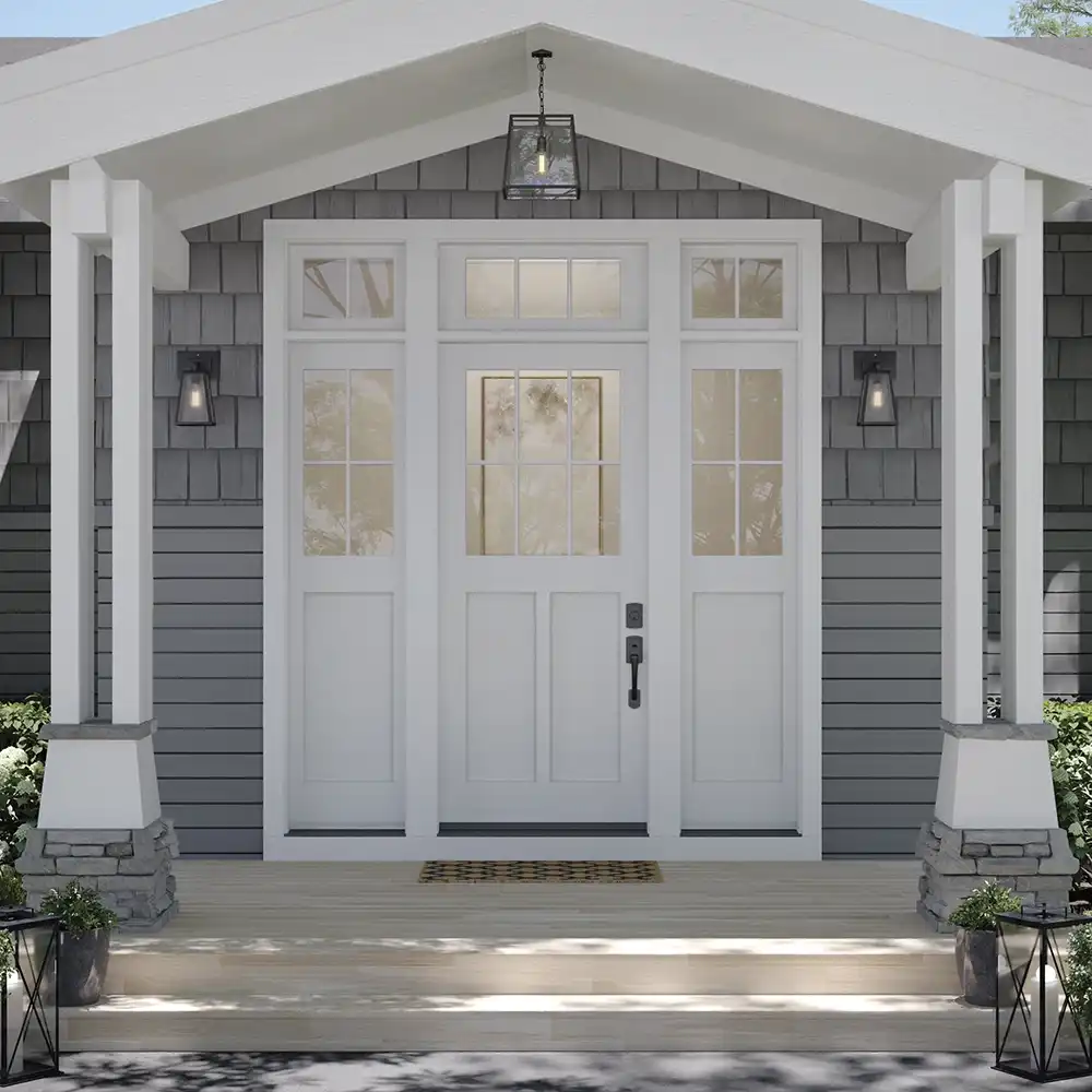 Craftsman Front Door in White