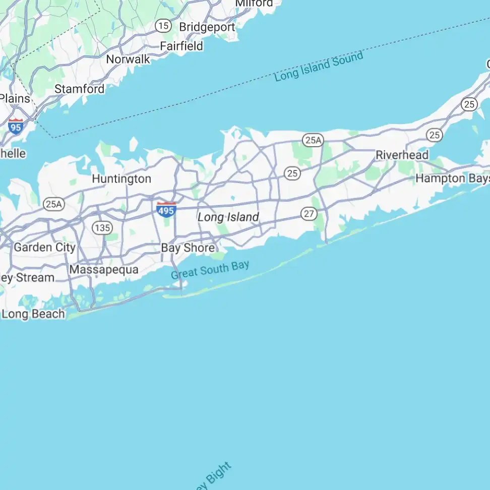 Map of Long Island