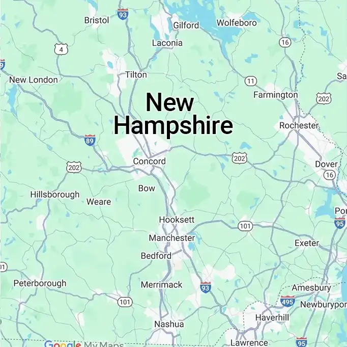 Map of New Hampshire