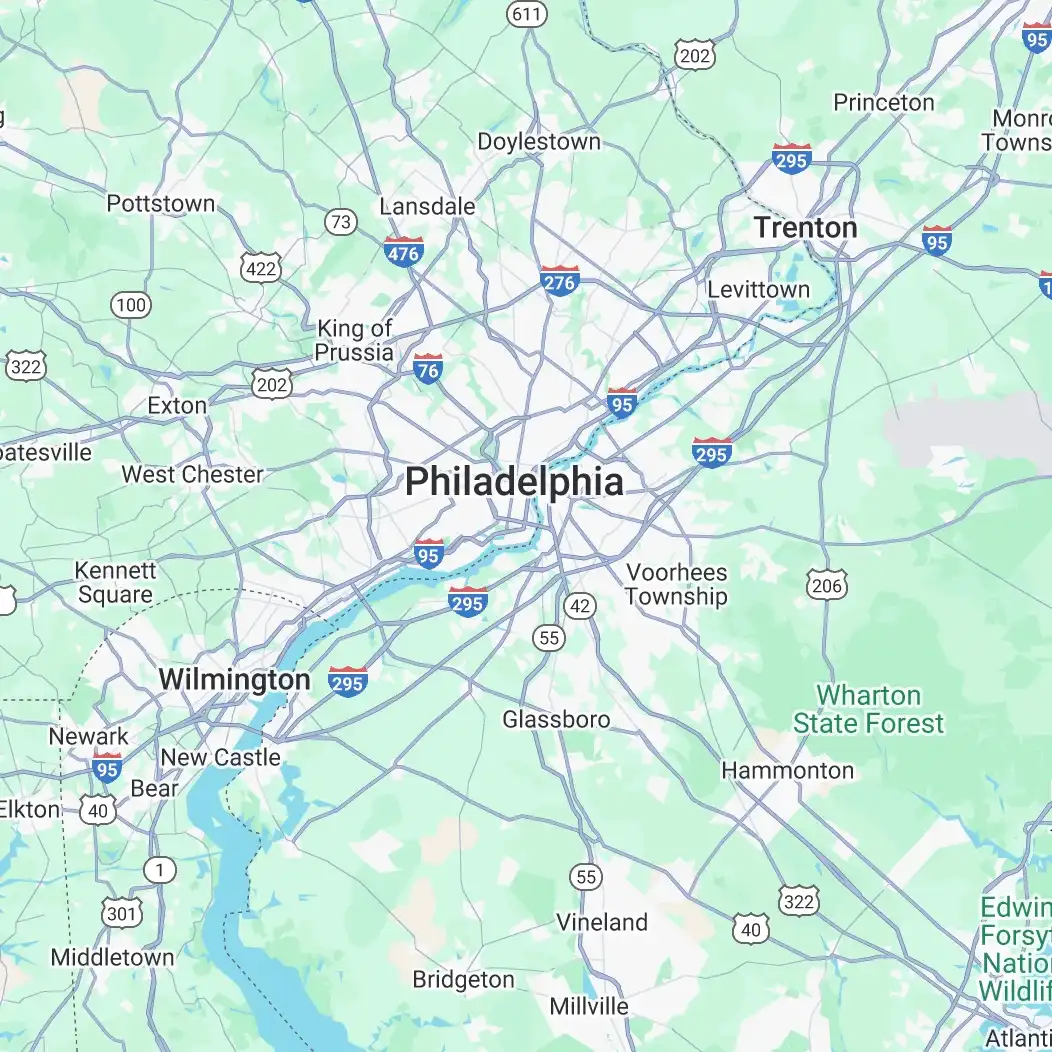 Map of Philadelphia