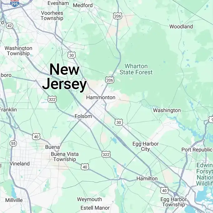 Map of New Jersey